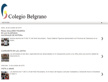 Tablet Screenshot of colegiobelgrano.com